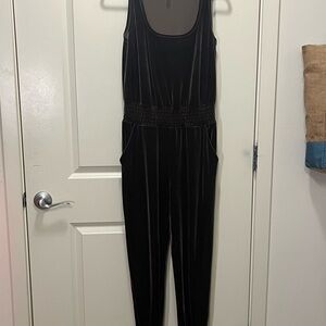 Commando Black Velvet Sleeveless Jumpsuit